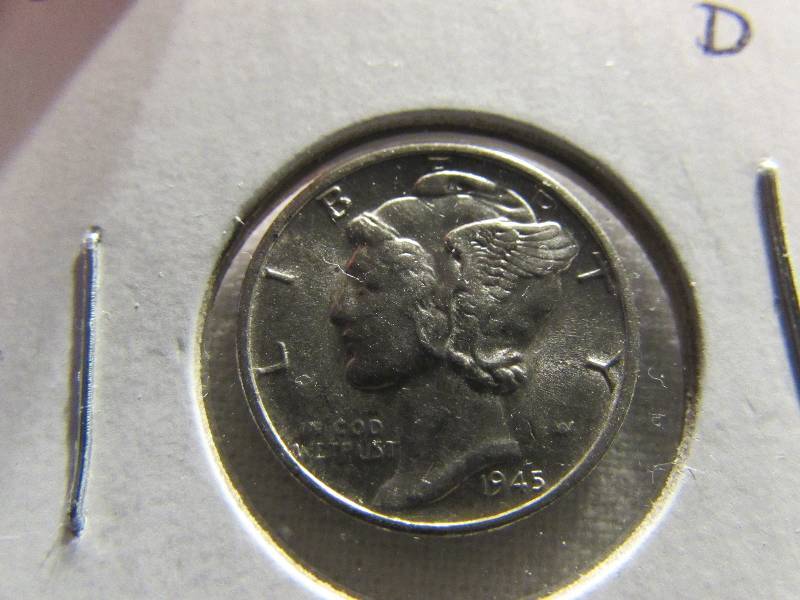 1945 D BU Mercury Dime