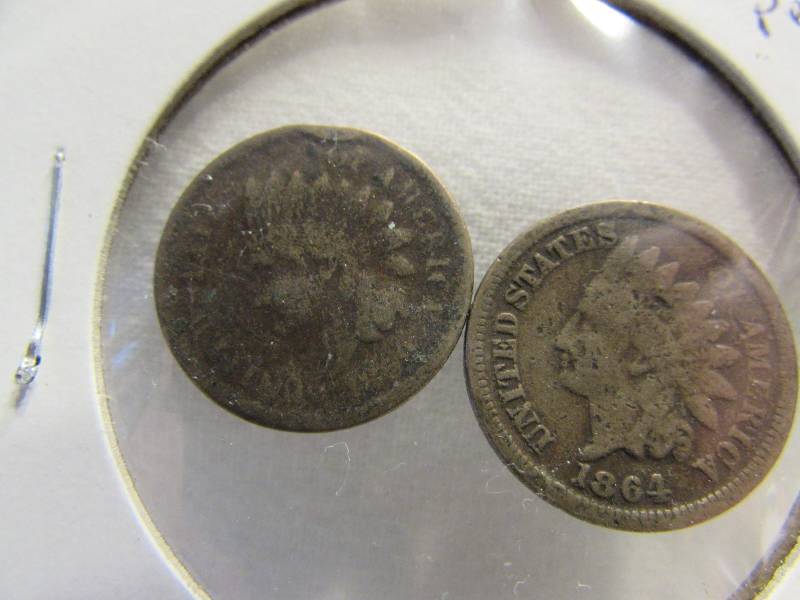 1859 and 1864 Copper Nickel Indian Head Penny