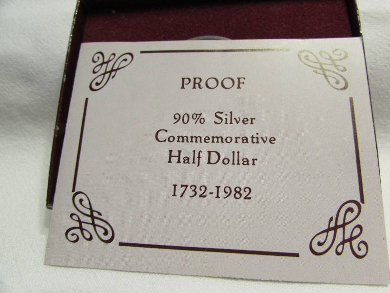 Proof 90 percent Silver George Washintong Commemorative Half Dollar