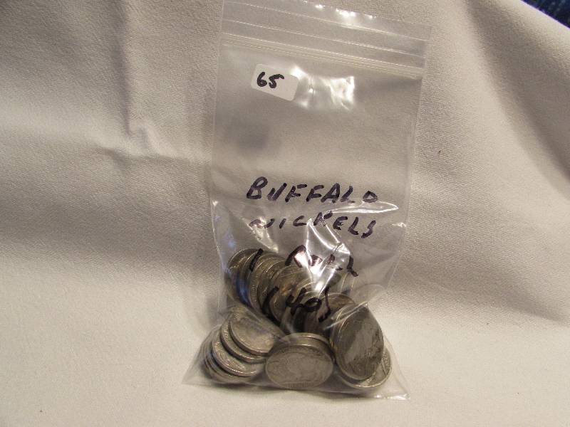 40 Buffalo Nickels, Various dates and mints