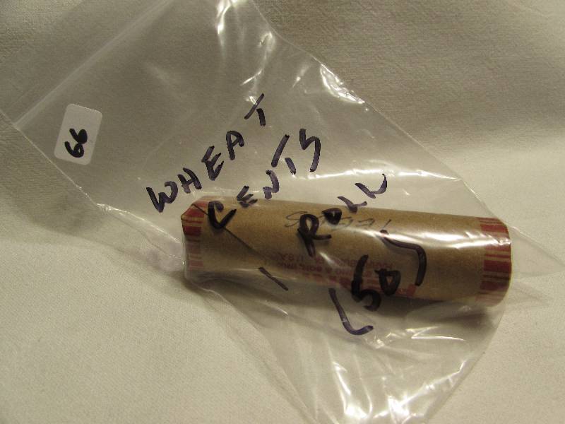 1 roll of 50 Wheat Pennies, Marked Teens
