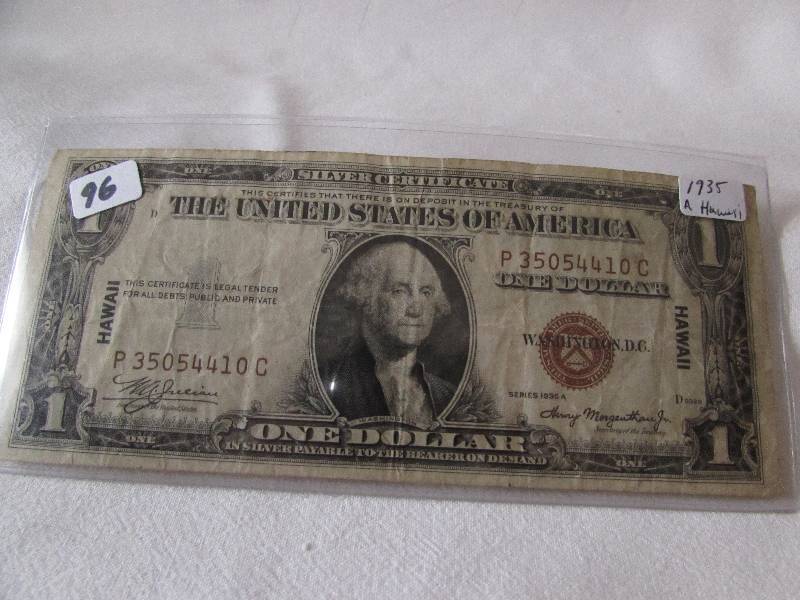 1 Dollar Hawaii Emergency Currency, 1935 Series A