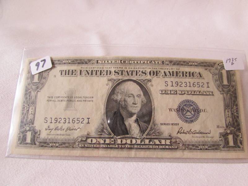 1935 Series F Unc Silver Certificate