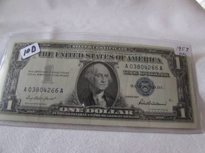 1957 Unc Silver Certificate