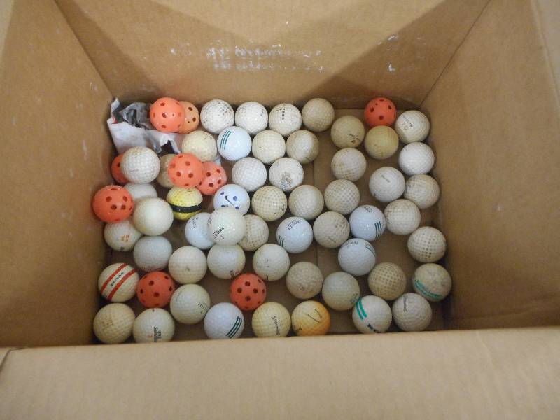 lot 10 image: BUCKET OF GOLF BALLS