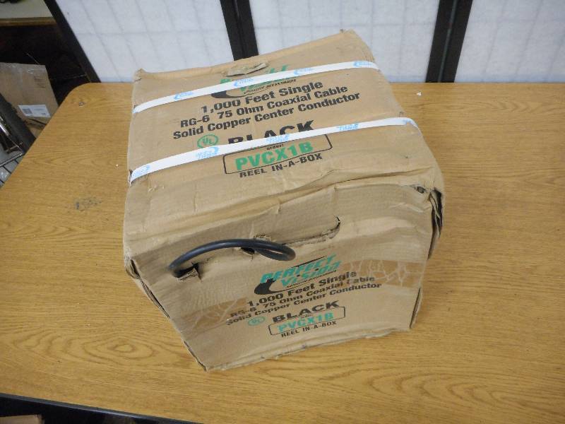 lot 19 image: 1,000 FEET SINGLE RG-6 75 OHM COAXIAL CABLE