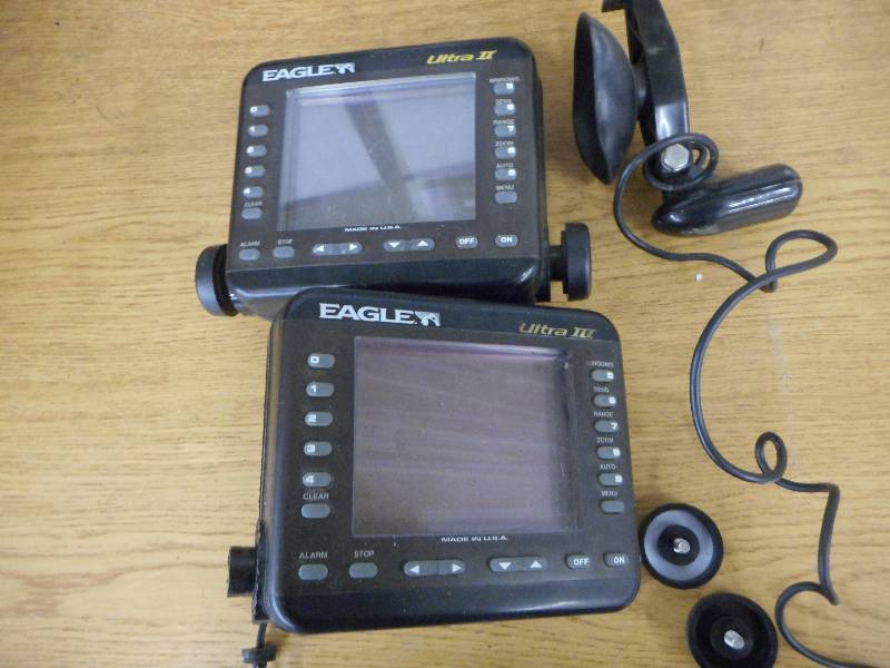 lot 32 image: (2) EAGLE MARINE DEPTH FINDERS