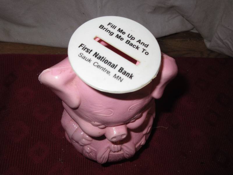 1ST NATIONAL BANK PIGGY BANK