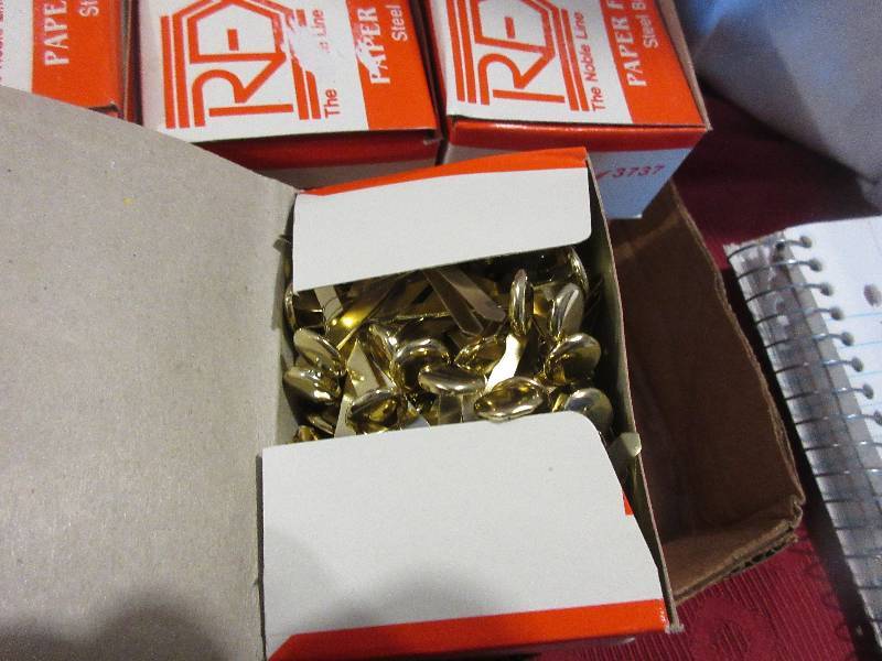 30 BOXES PAPER FASTENERS