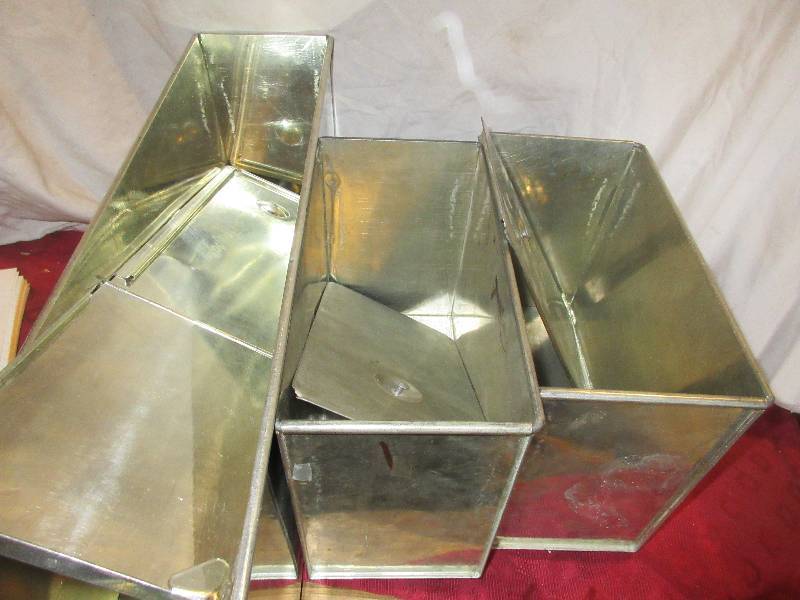 VINTAGE STAINLESS FLOUR OR RICE BINS