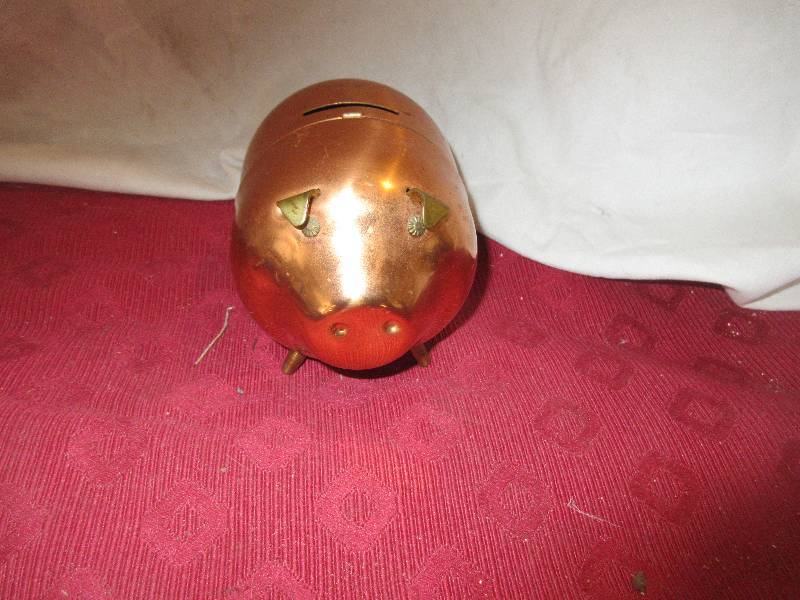 COLLECTIBLE COPPER PIGGY BANK