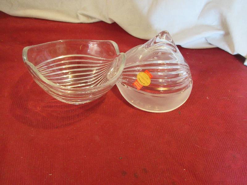 LEAD CRYSTAL CANDY DISH