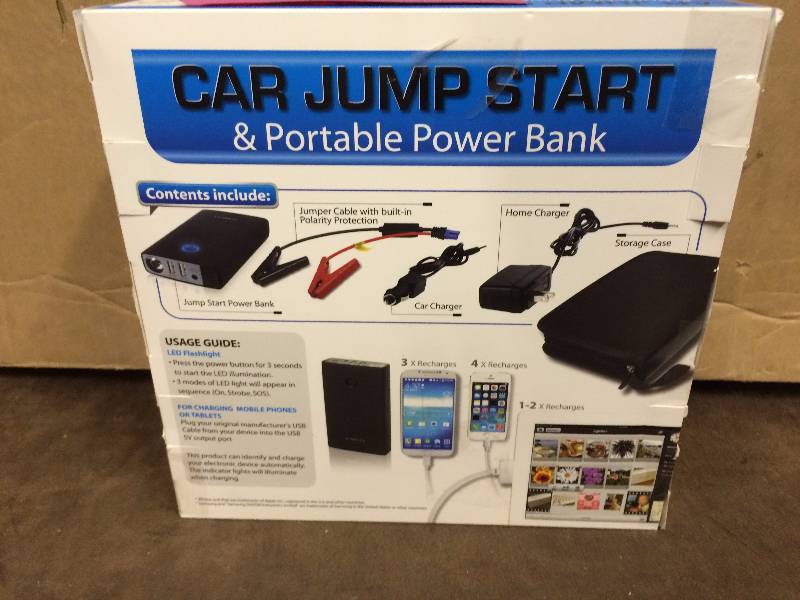 lot 6 image: Car Jump Start and Portable power bank