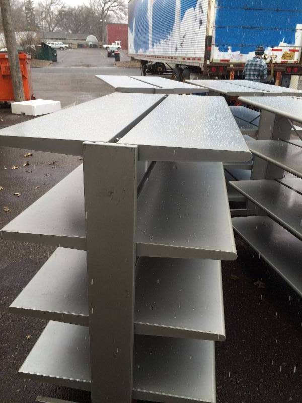 lot 25 image: Lot 4 Retail displaygondola Fixtures with wheels