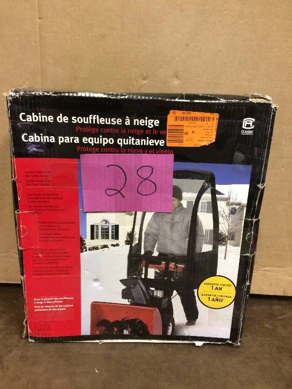 lot 28 image: Snow Thrower Cab