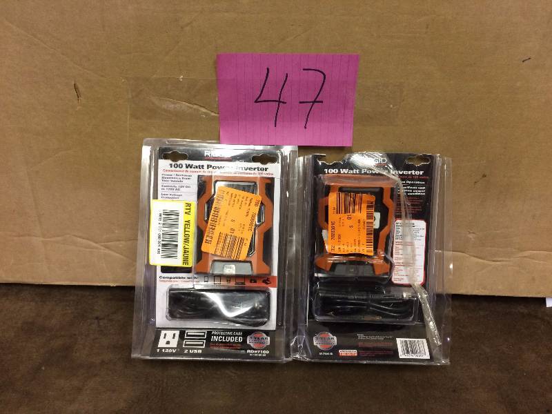 lot 47 image: Lot of 2 100 Watt Power Converter New