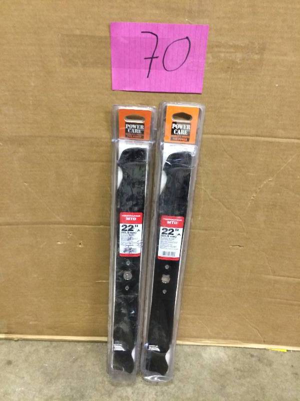 lot 70 image: Lot of 2 Power Care 22 Blades