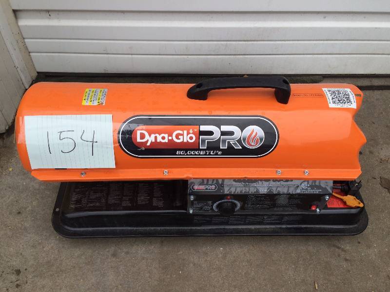 lot 154 image: Dyna Glo 80,000 BTU Heatersmall sent on back