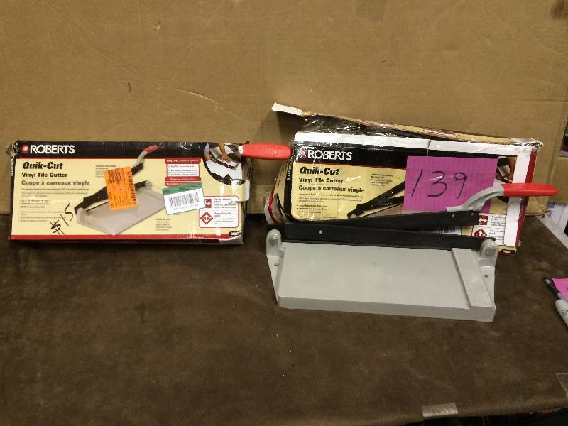 lot 139 image: Lot of 2 Roberts Vynil Cutters