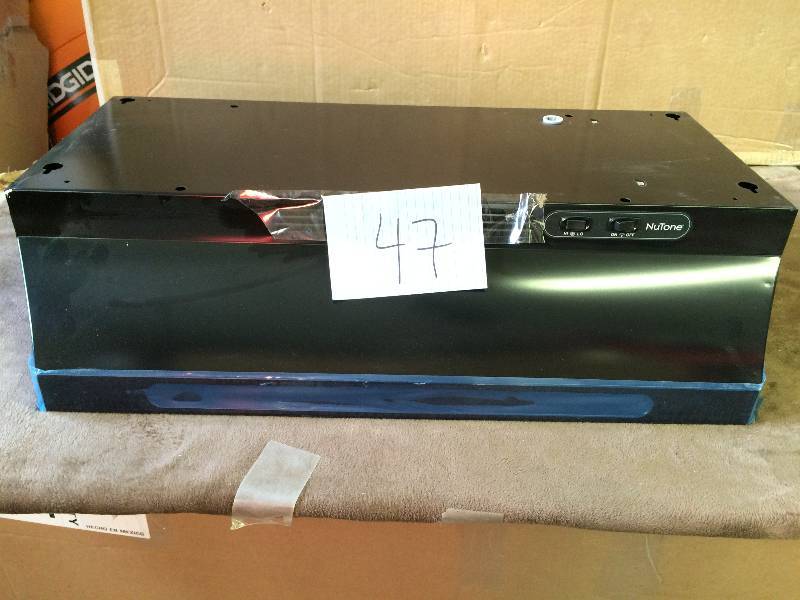 lot 47 image: NUTONE RL6200 30 in. Non-Vented Range Hood in Black