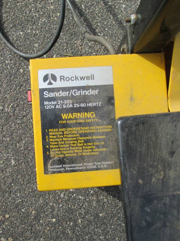 lot 16 image: Rockwell SanderGrinder