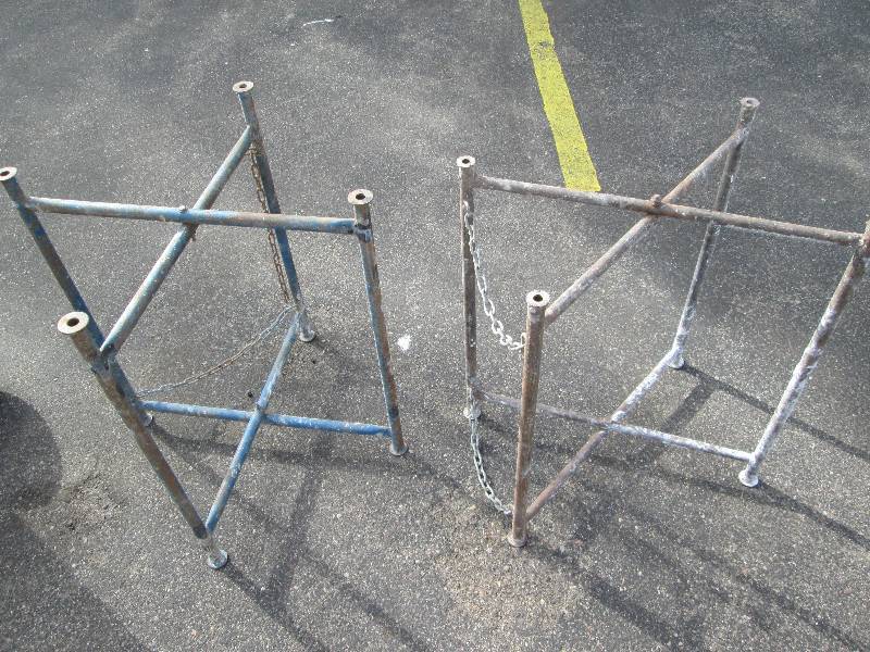 lot 29 image: 2 Masonry Mud Board Stands