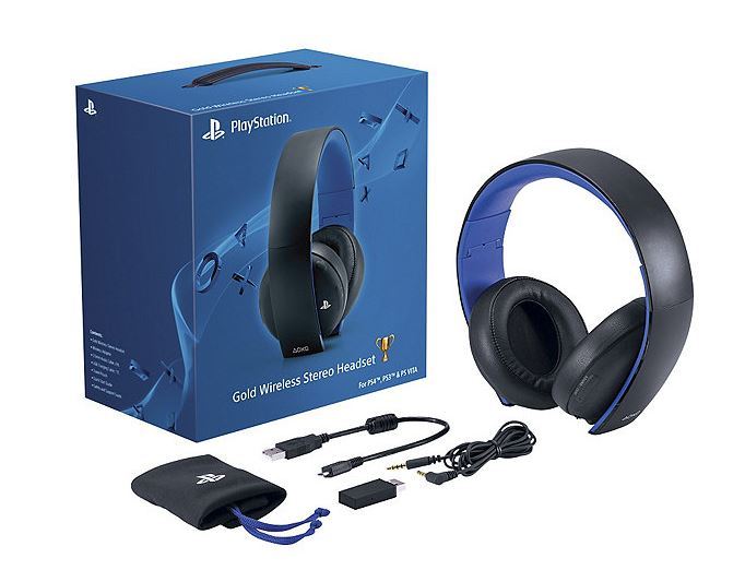 lot 74 image: PS4PS3 Gold Stereo Headset
