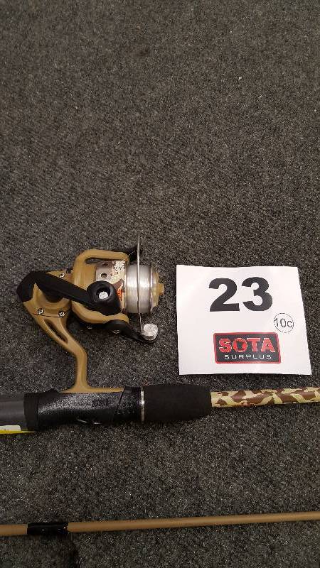 lot 23 image: ZEBCO DUCK DYNASTY ROD & REEL