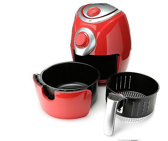 Cooks Companion� 1200W 2.2 qt High Speed Air Fryer & Recipe Booklet