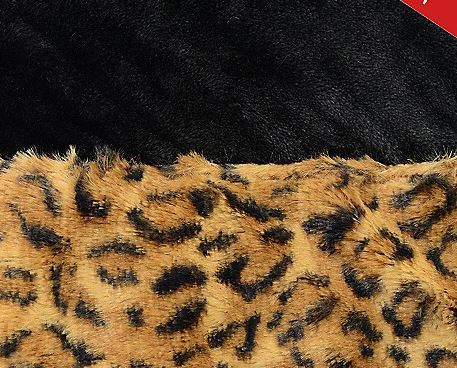 North Shore Living 80 x 70 Faux Fur Trim Microplush Jumbo Throw