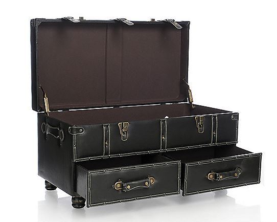 Style at Home with Margie Kingston Faux Leather Triple Storage Bench