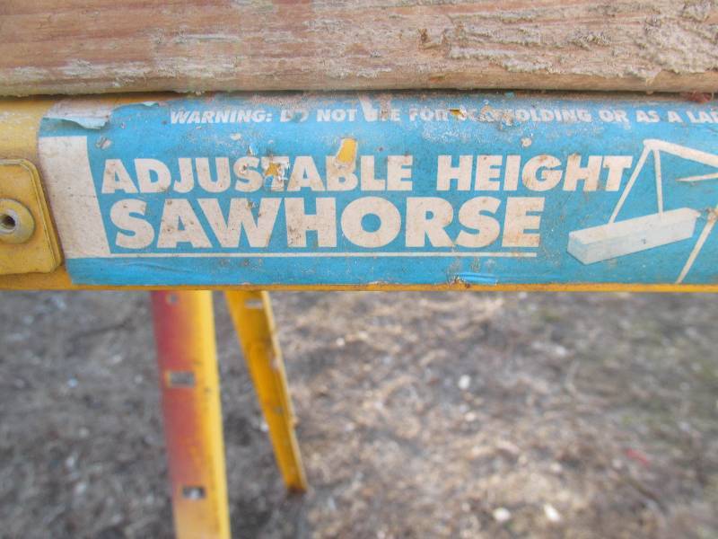 Adjustable Height Sawhorses
