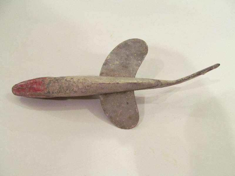 Vintage,Metal,Spearing Decoy