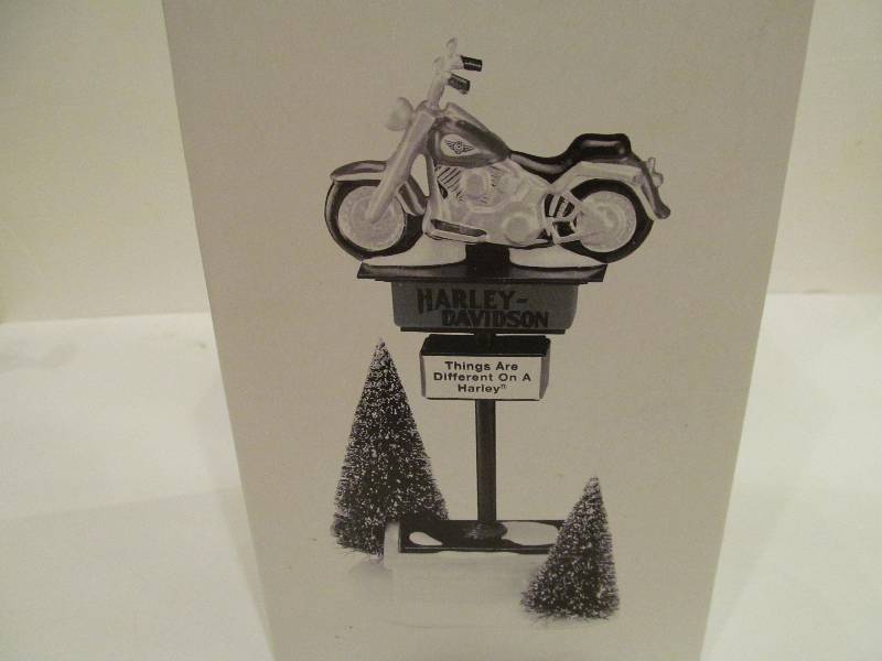 Dept. 56  Harley- Davidson Sign