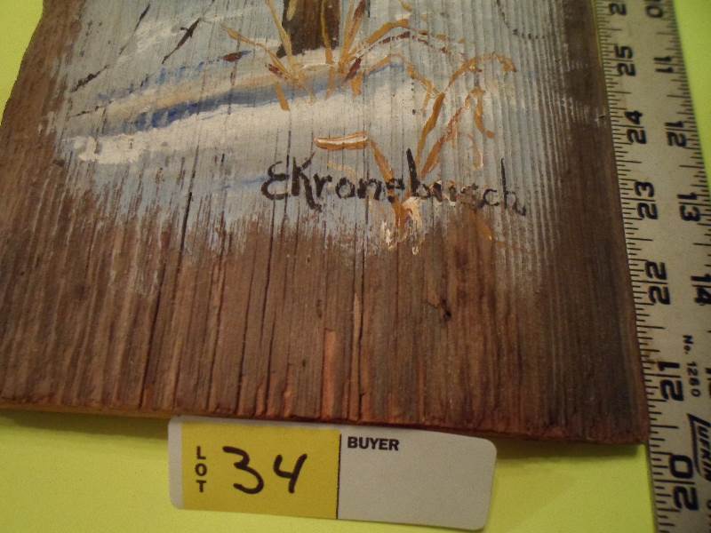 lot 34 image: Painted Wood Plank