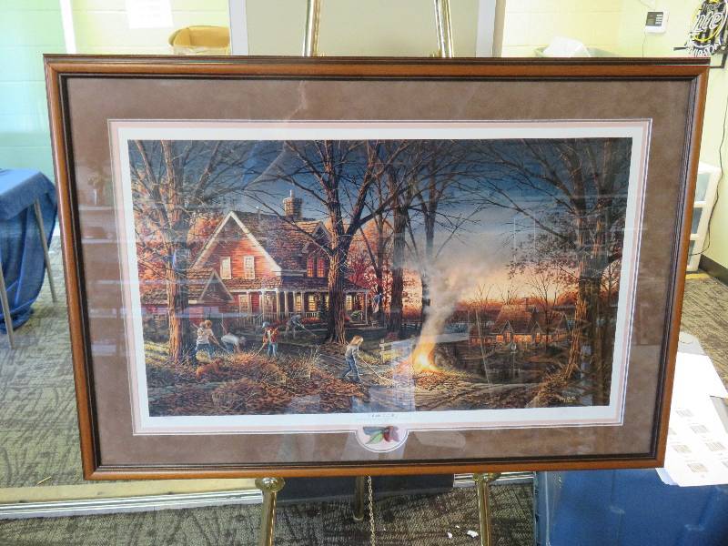 lot 89 image: Terry Redlin Autumn Evening Print- 1668129500
