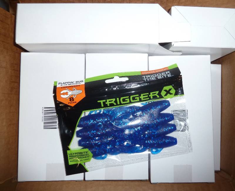 Qty 48 Rapala TriggerX plastic bait...