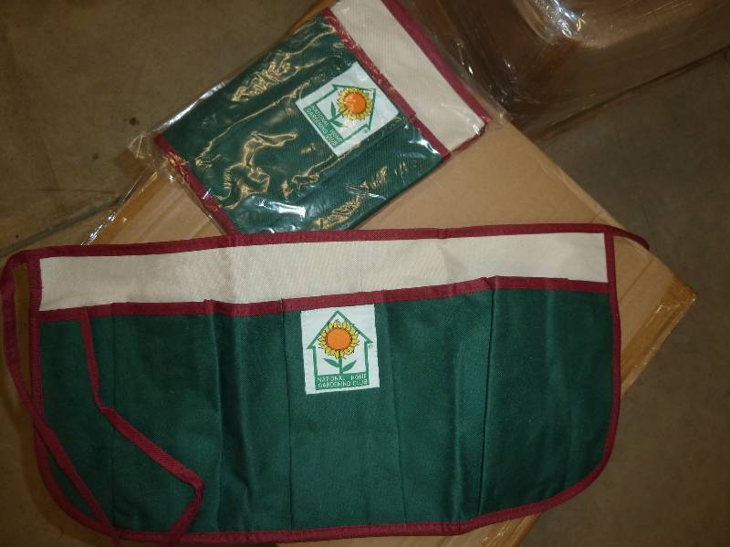 case of 60 garden tool aprons...
