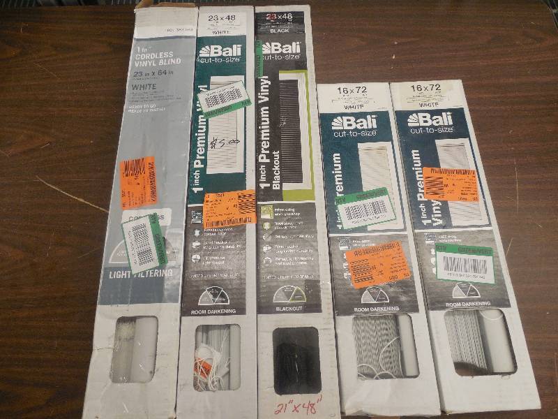 (5) WINDOW BLINDS LOT
