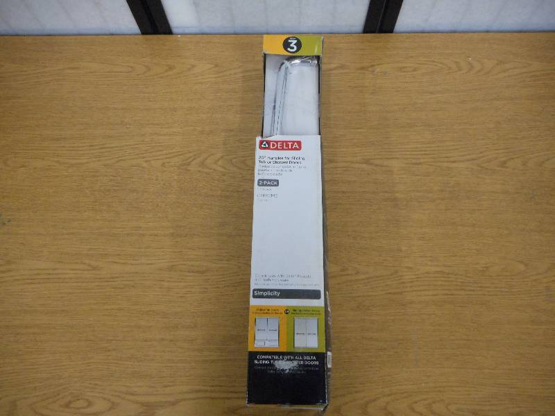 Delta 20 in. Simplicity Handle for Sliding Shower or Tub Door in Chrome