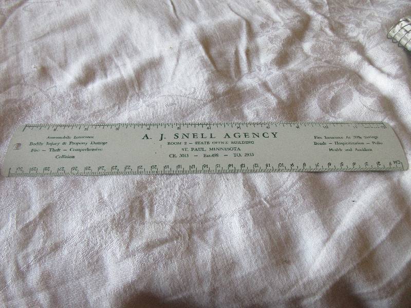 lot 24 image: VINTAGE AJ SNELL RULER