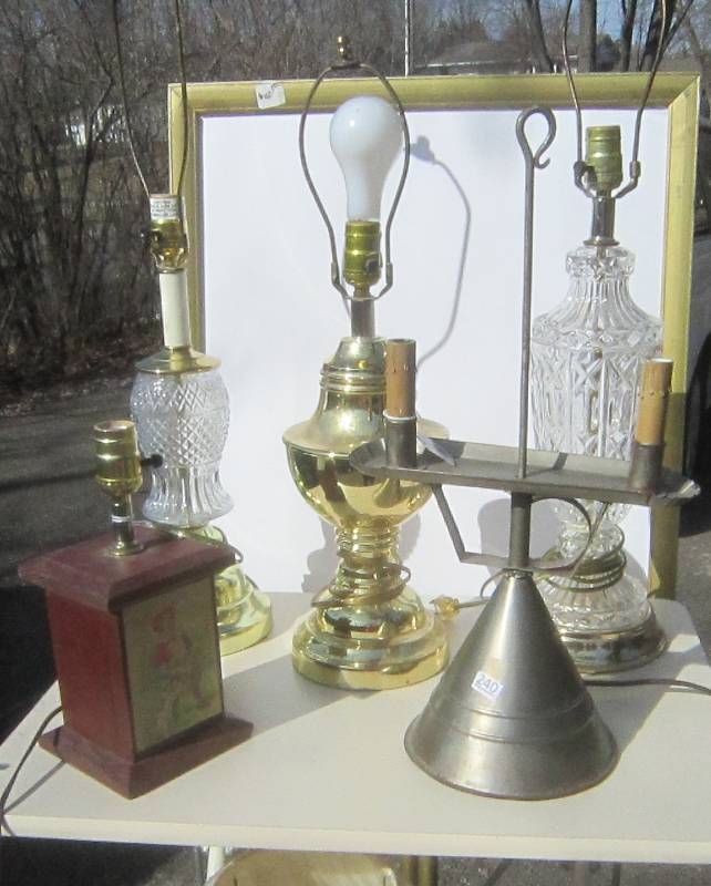 5 Lamps and 4 Shades
