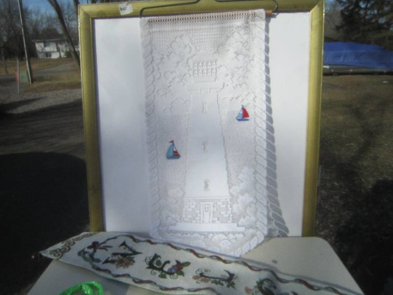 NEW LIGHTHOUSE WALL HANGING 2 BELL PULLS, MISC