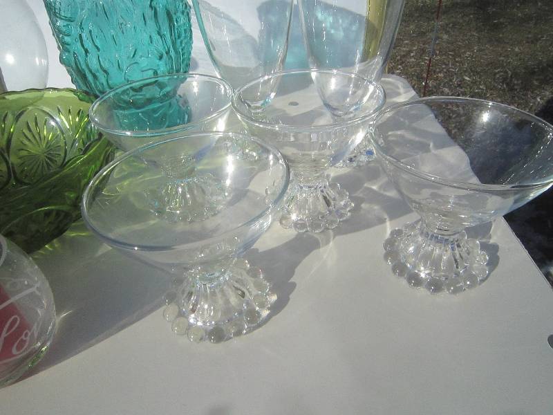 VASES, SERVING BOWL, VOTIVES AND CANDLEWICK