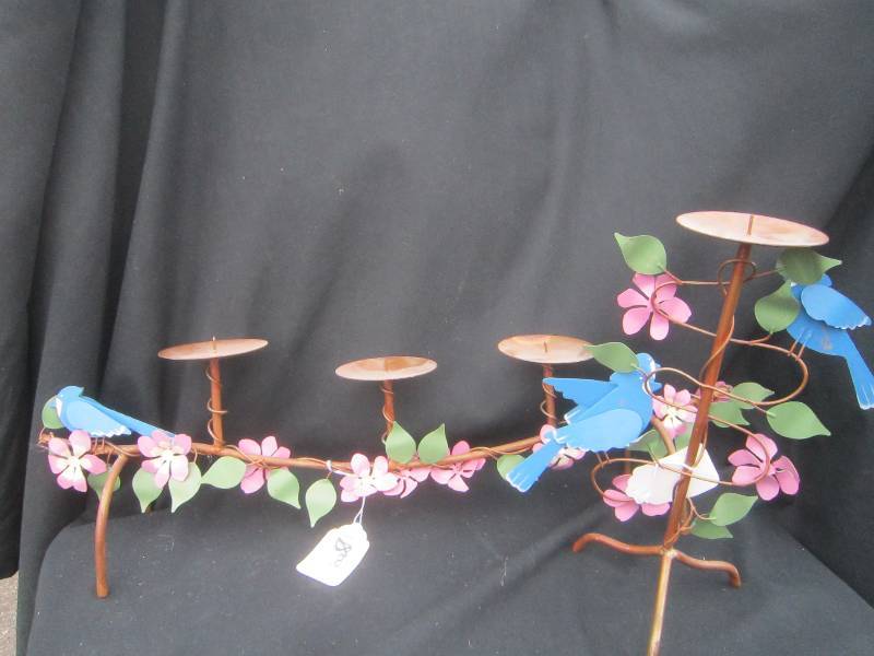 2 CANDLE HOLDERS,