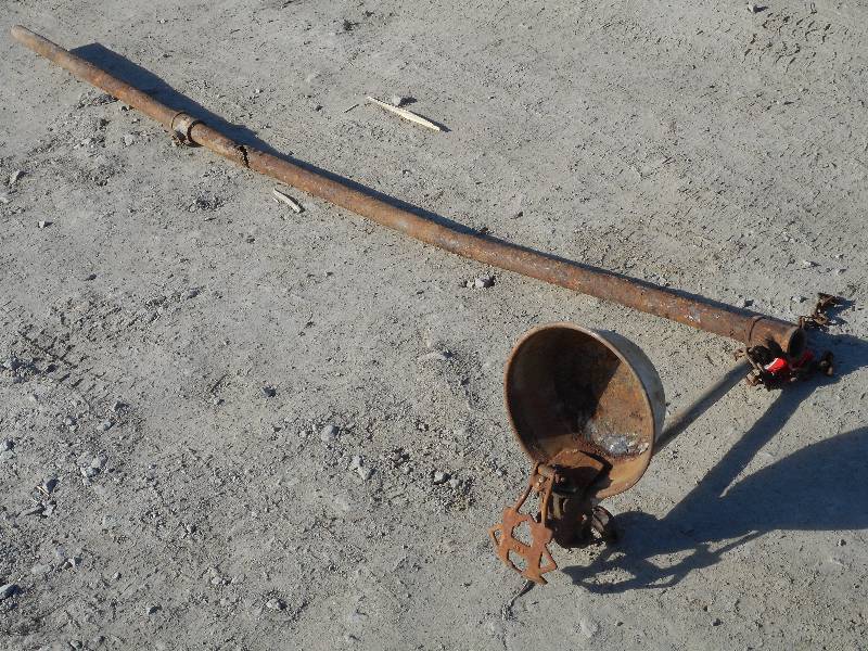 lot 7 image: Antique Watering Bowl With Pipe ...