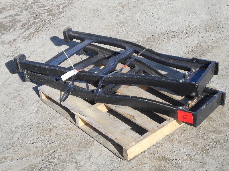 lot 5 image: (2) Anitque Heavy Duty Cast Iron Wo...
