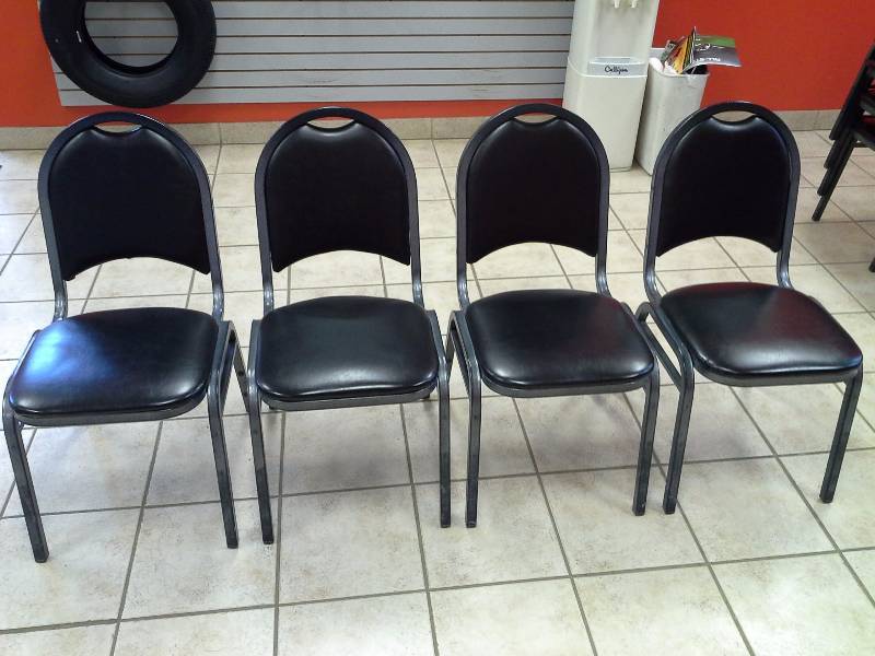 lot 53 image: Lot of (4) Stackable Chairs