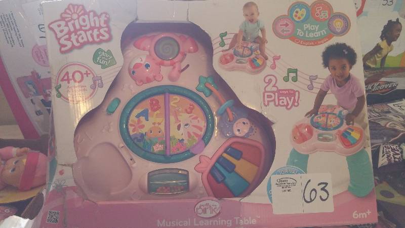 lot 63 image: Bright Starts Musical Learning Table