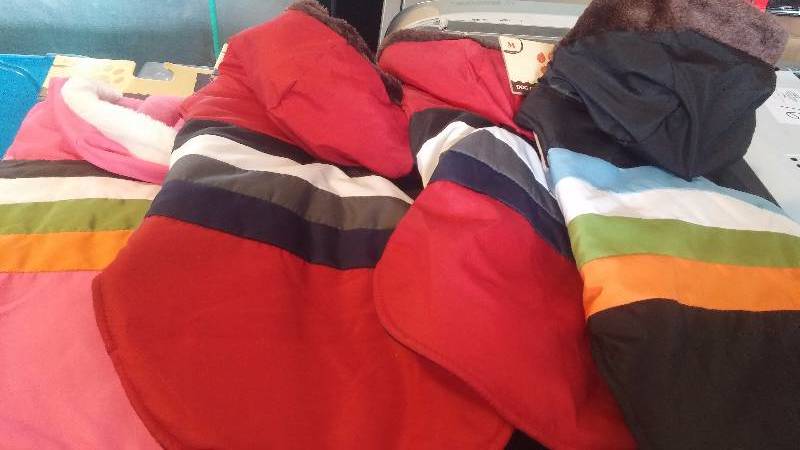 lot 74 image: 4 Medium Dog coats